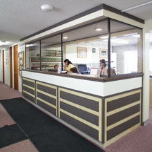 Front reception at the Omineca Medical Clinic